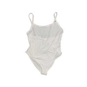 Calvin Klein Sleepwear CK one Logo White Bodysuit Size Small NWT